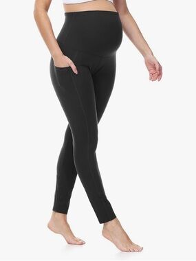 Maternity Black Leggings with Pockets - 2 pairs
